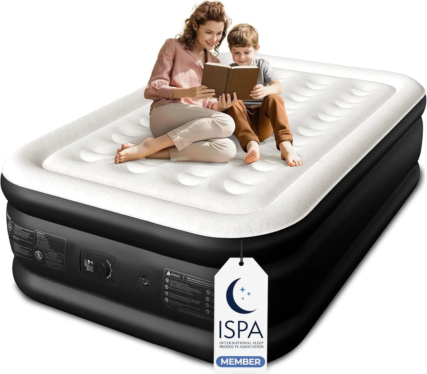 Lumi Discount CHERIMOR Queen Air Mattress with Built-in Pump, 18 Raised Comfort, 48Hr Leak-Proof Test, Supports 800 lbs - Image 6
