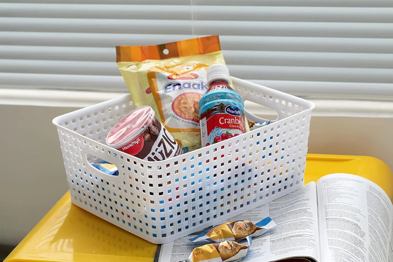 Discount Storage Baskets, 11.4X8.9X4.7, Pack of 4 (White) - Image 4