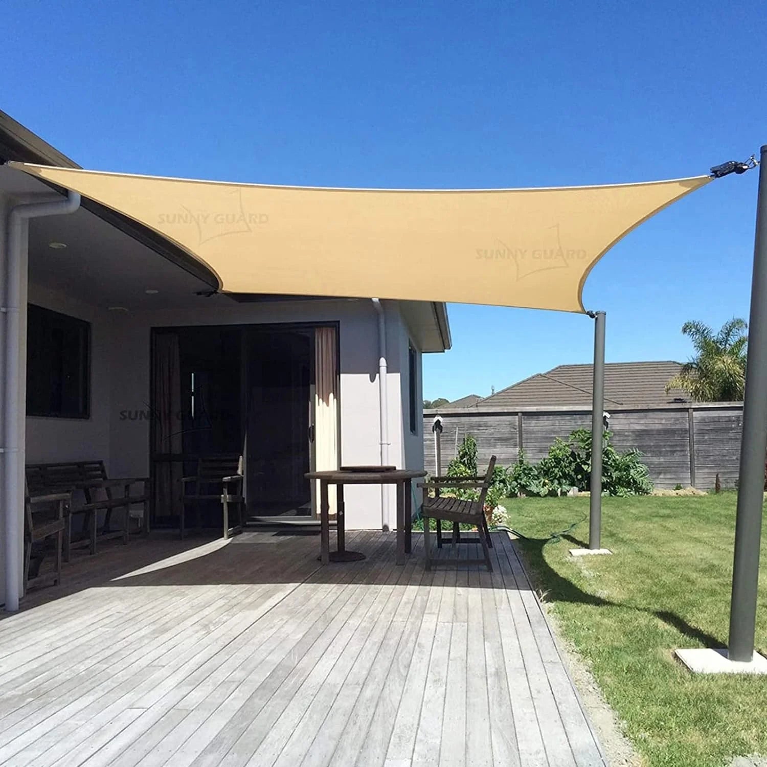 Lumi Discount GUARD 10" x 13" Rectangle Shade Sail 95% UV Block Outdoor Canopy