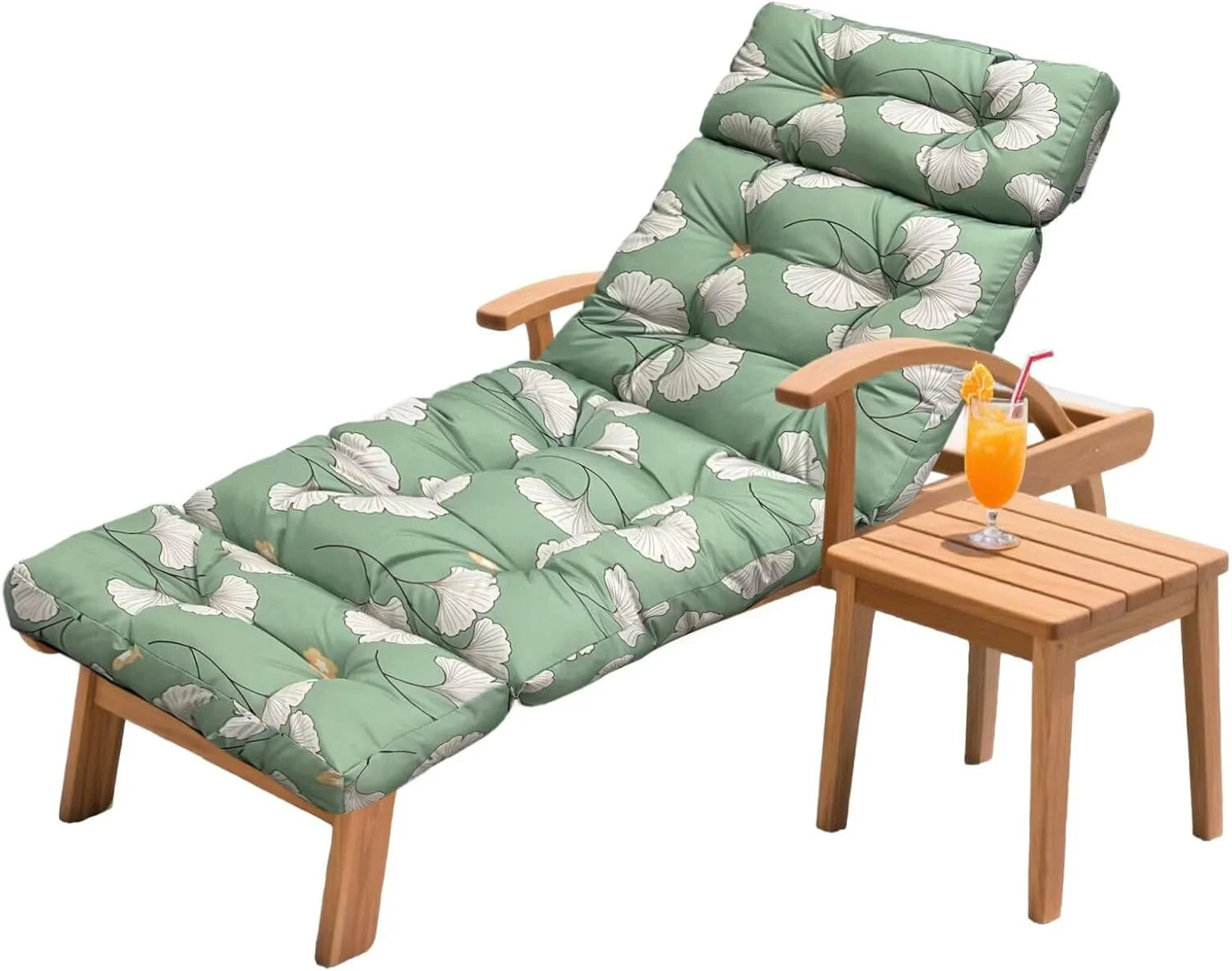 Lumi Discount HCyopin Outdoor Chaise Lounge Chair Cushion 75.1 x 23.6 x 4.7in, Waterproof Replacement Cotton Patio Thickened Pool Lounge Chair Cushion - Image 11