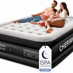 Alternative view of Lumi Discount CHERIMOR Queen Air Mattress with Built-in Pump, 18 Raised Comfort, 48Hr Leak-Proof Test, Supports 800 lbs