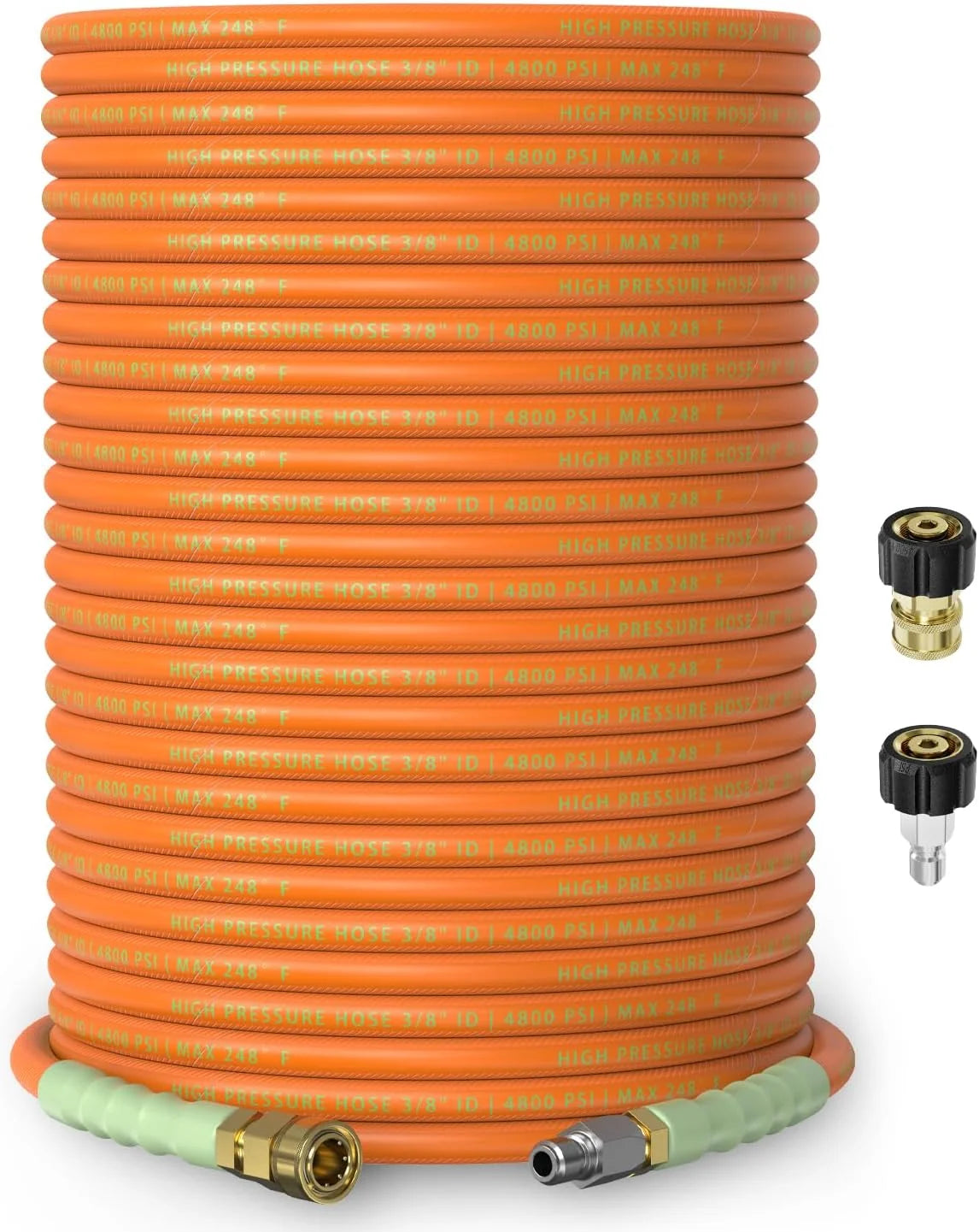 Lumi Discount 3/8 ID Pressure Washer Hose 50 ft, 4800 PSI Steel-Braided & Durable, Power Washer Hose with Swivel Quick - Image 5