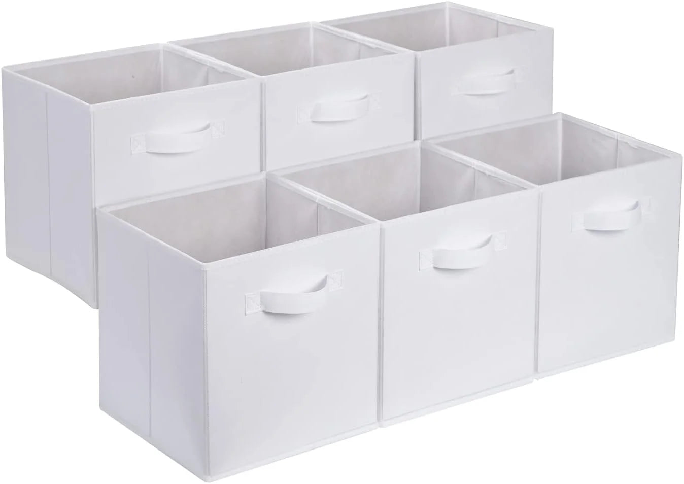 Lumi Discount Fabric Storage Cube Bins Organizer with Handles for Organization and Organizing Solution, 13x13x13 - Image 4