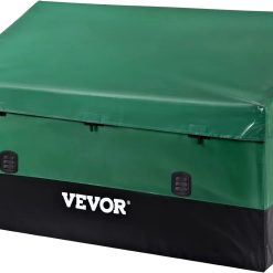 Alternative view of Lumi Discount Outdoor Storage Box, 230 Gallon Waterproof PE Tarpaulin Deck Box w/Galvanized Frame, All-Weather Protection