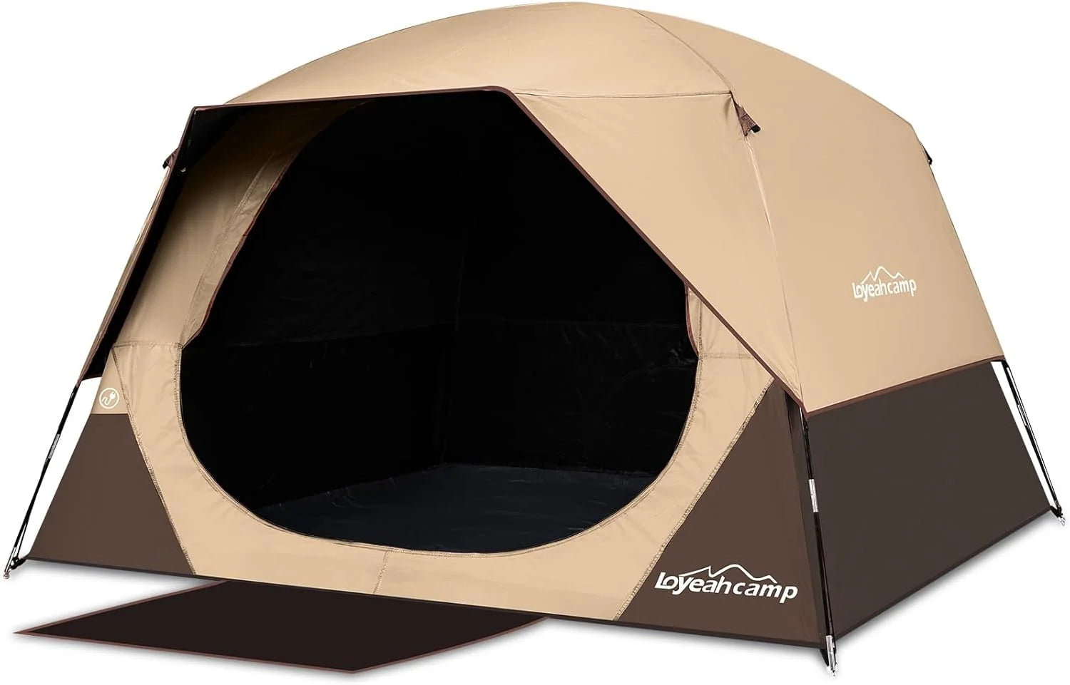 Lumi Discount Tent 4/6 Person Blackout Camping Tent with Rainfly, Waterproof Portable Double Layer Family Dome Tent - Image 4