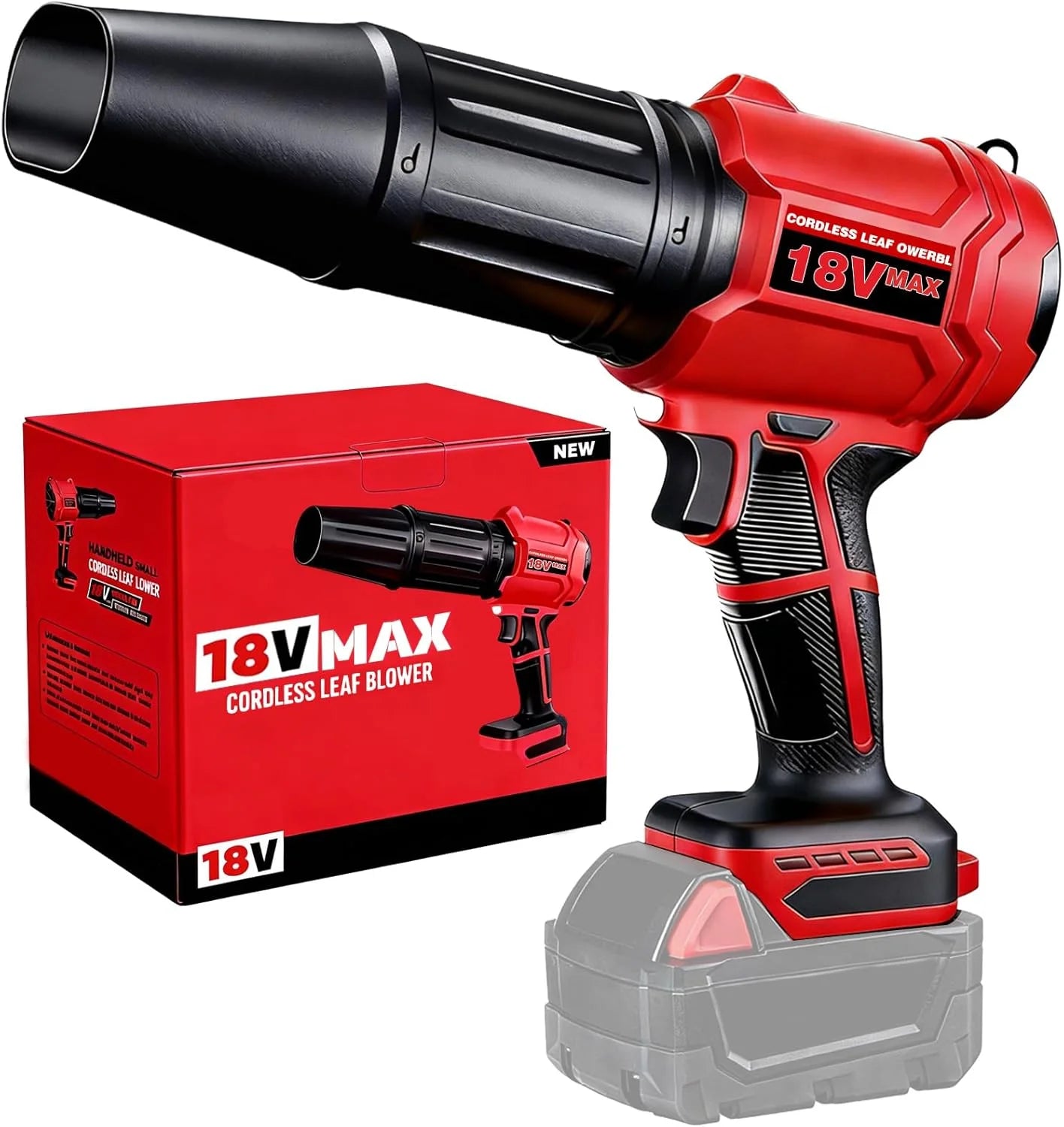 Discount Leaf Blower for Milwaukee 18V Battery, 720-CFM 180-MPH Handheld Electric Brushless Dust Blower with Light - Image 2