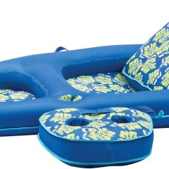 Discount Campania Ultimate 2-in-1 Pool Float Lounge, Extra Large, Inflatable Pool Floats for Adults with Adjustable Backrest