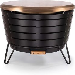 Discount Patio Smokeless Fire Pit, 25 in Wood Burning Fire Pit with Cover