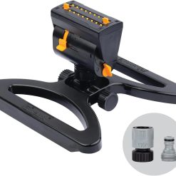 Lumi Discount Melnor 65178AMZ MiniMax Turbo Oscillating Sprinkler on Tripod, 4000 sq. ft., 4-Way Adjustable