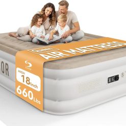 Discount Sebor Air Mattress with Built-in Pump, Comfortable Self-Inflating Air Mattress with High-Speed Pump, 18 Twin XL)