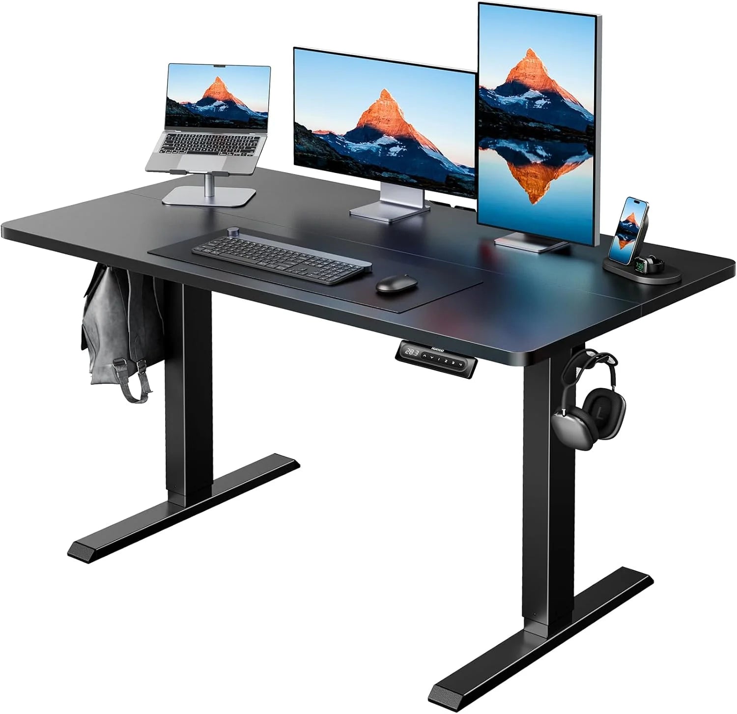 Lumi Discount HUANUO 32 Small Electric Standing Desk Adjustable Height, 4 Memory Height Settings - Image 42
