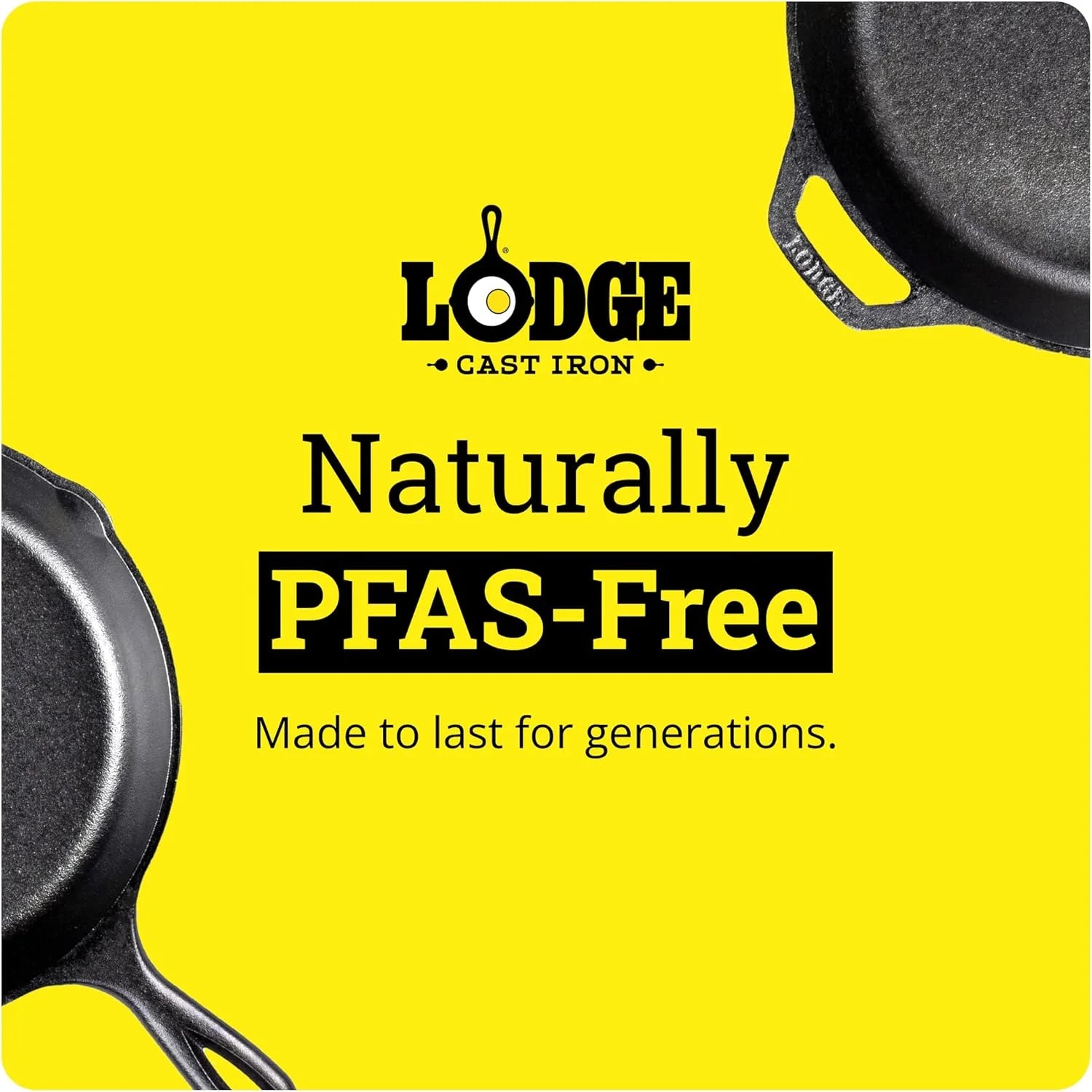 Lumi Discount Cast Iron Combo Cooker, PFAS-Free 2-in-1 3.2 Quart Deep Pot and 10.25 Inch Skillet Set - Image 6