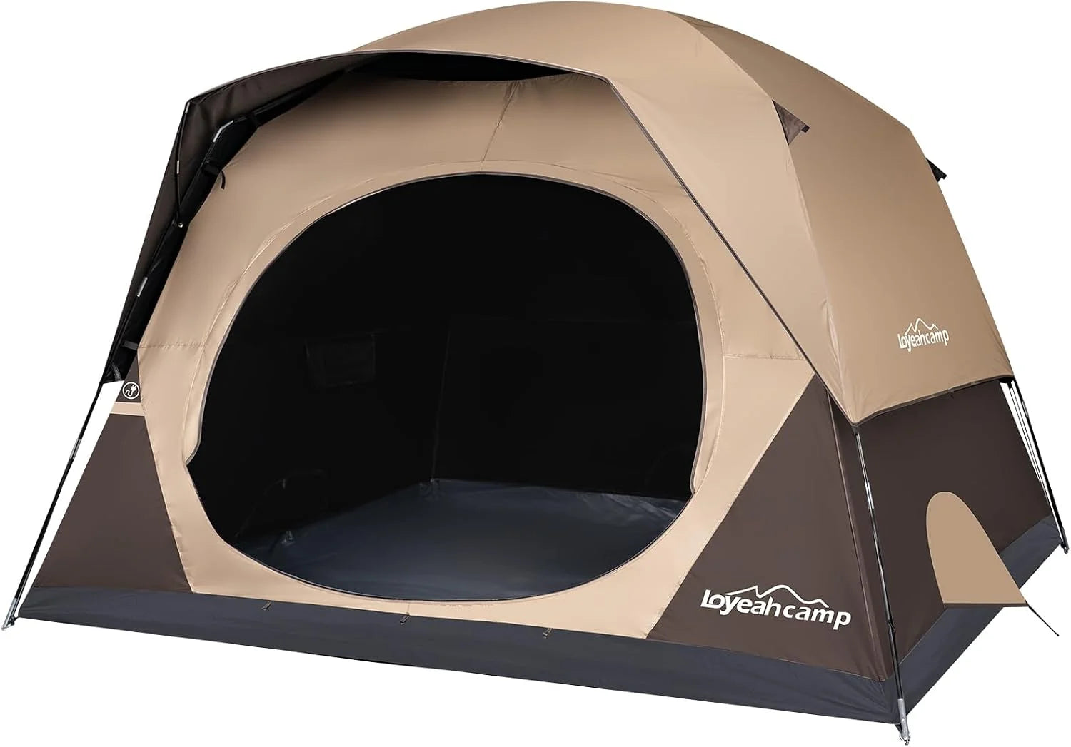 Lumi Discount Tent 4/6 Person Blackout Camping Tent with Rainfly, Waterproof Portable Double Layer Family Dome Tent - Image 2