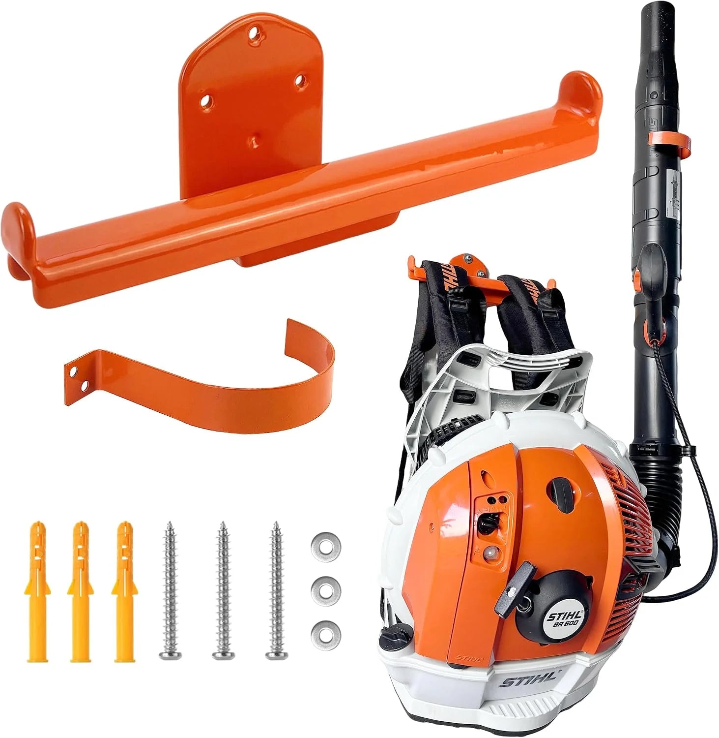 Lumi Discount Backpack Blower Rack with Tube Hook, 1 Pack Backpack Blower Wall Mount - Image 4