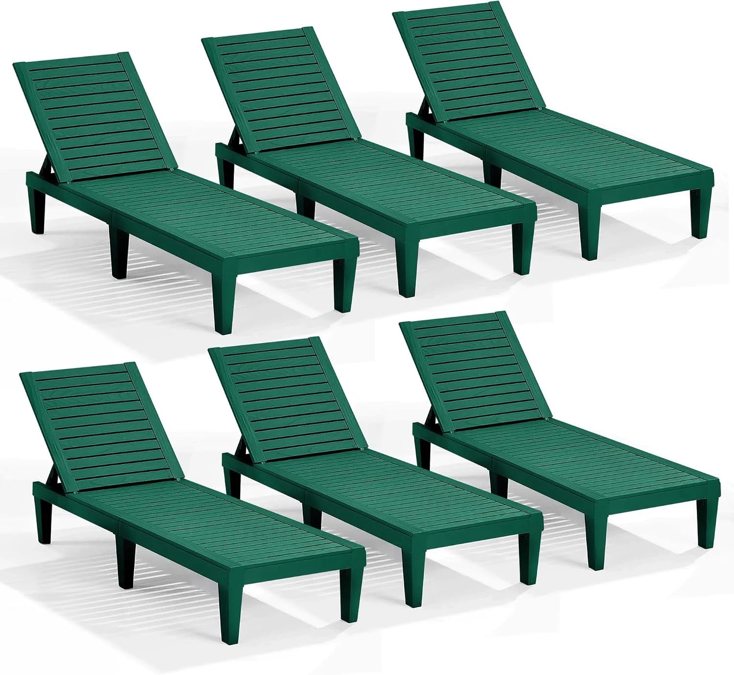 Lumi Discount Nestl Lounge Chair Outdoor, Tanning Chair, Chaise Lounge Outdoor Set of 2, 5 Adjustable Positions