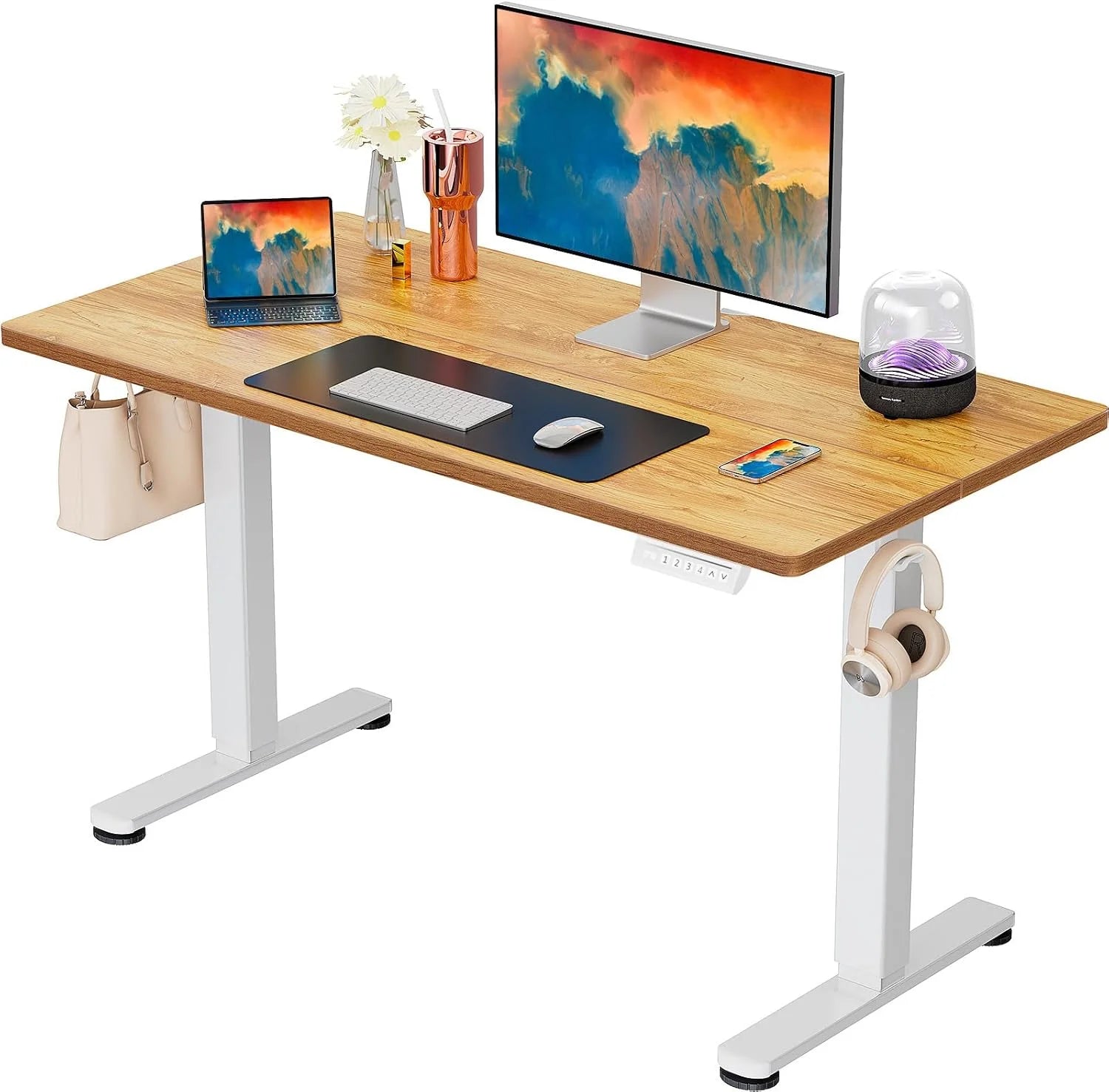 Discount Height Adjustable Electric Standing Desk, 48 x 24 Inches Sit Stand up Desk - Image 11