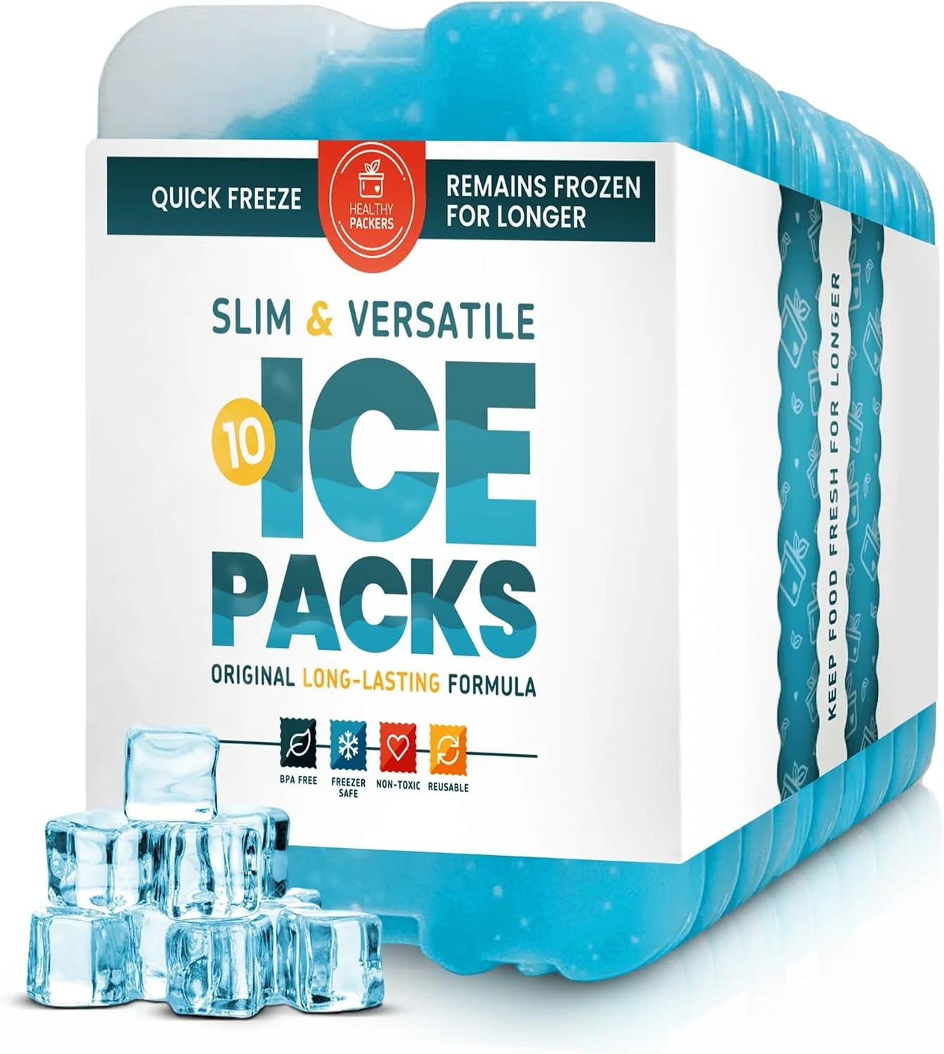 Discount Packers Ice Packs for Lunch Boxes & Coolers " Freezer Packs " Original Cool Pack - Image 5