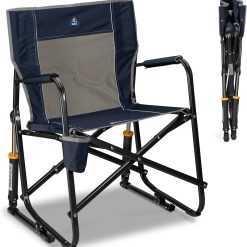 Lumi Discount Outdoor Freestyle Rocker Camping Chair " Black