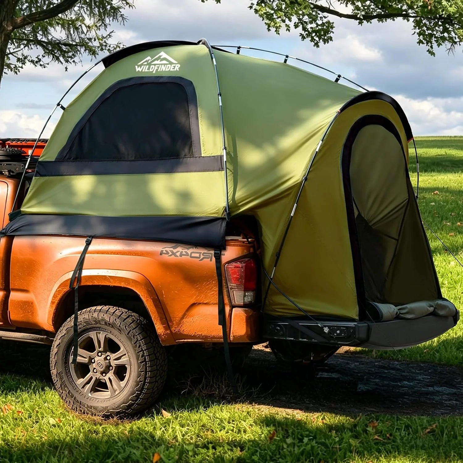 Discount Truck Bed Tent, Waterproof PU3000mm Pickup Truck Tent for Camping 5.5-6.0 Ft Bed, 2-3 Person Sleeping Truck Tent - Image 4