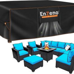 Alternative view of Lumi Discount Enzeno Patio Furniture Cover Outdoor Waterproof 90 L x 65 W x 28 H