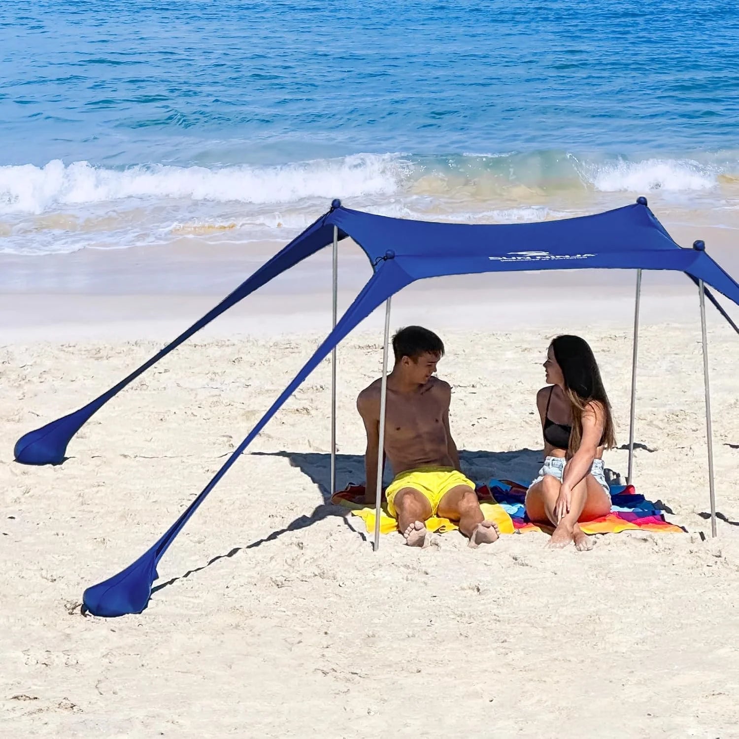 Discount Ninja Beach Tent Sun Shelter UPF50+, Easy Pop Up Beach Canopy - Image 10
