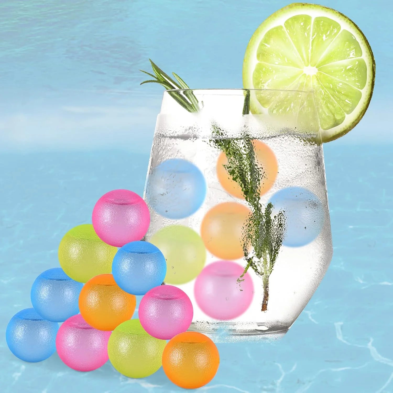 Discount SHENGQIPC Reusable Ice Cubes for Camping, 360 Pack, 12 lbs, Large Pack for Drinks