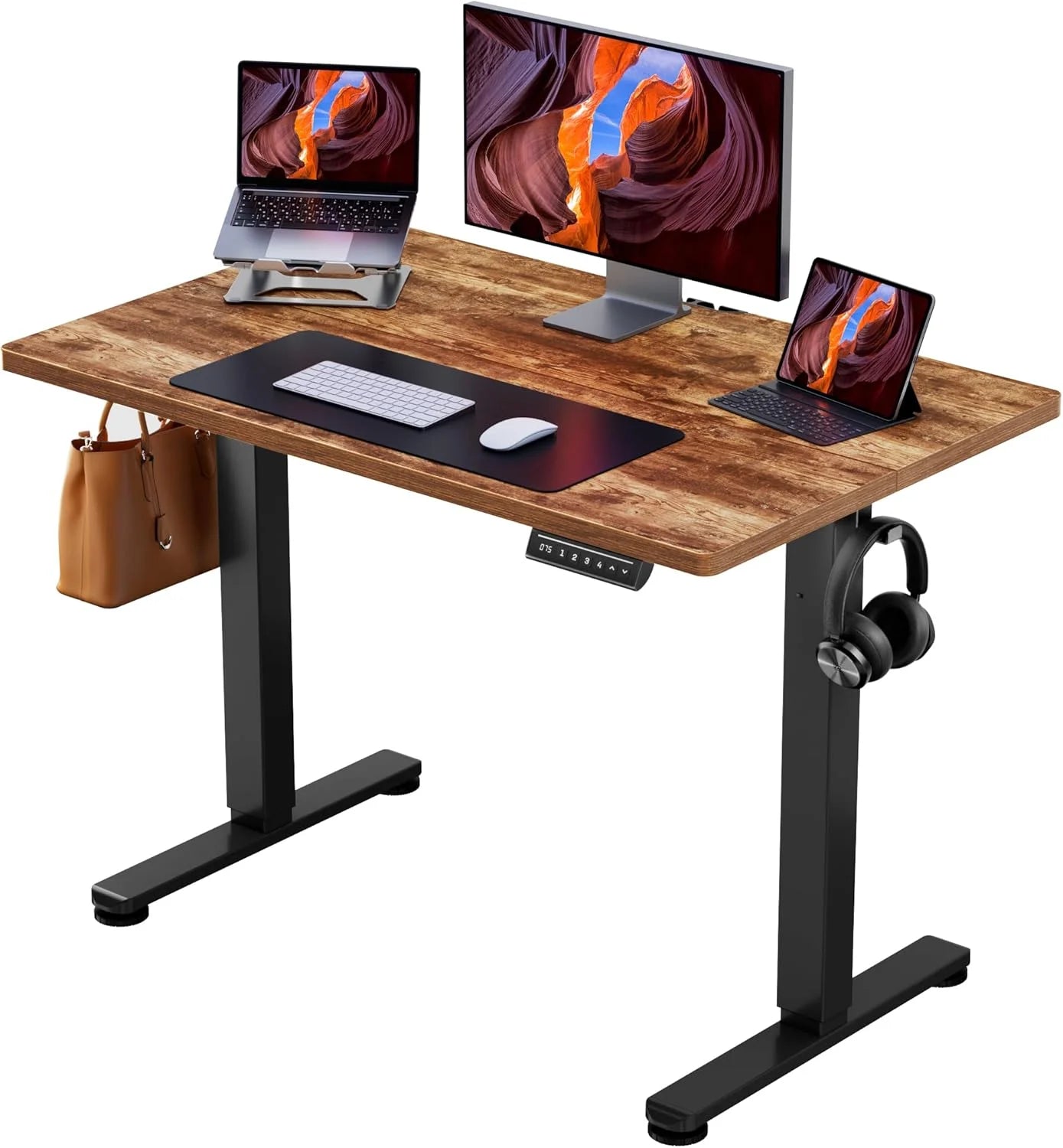 Discount Height Adjustable Electric Standing Desk, 48 x 24 Inches Sit Stand up Desk - Image 21