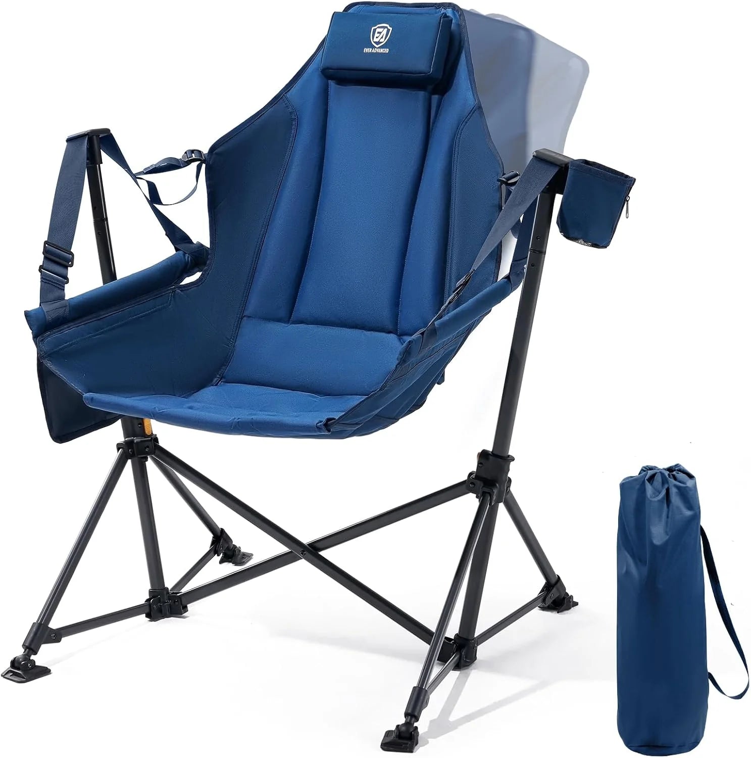 Lumi Discount ADVANCED Padded Oversized Hammock Camping Chair, Compact Heavy Duty Swing Chair with Multi-Storage Pockets - Image 2