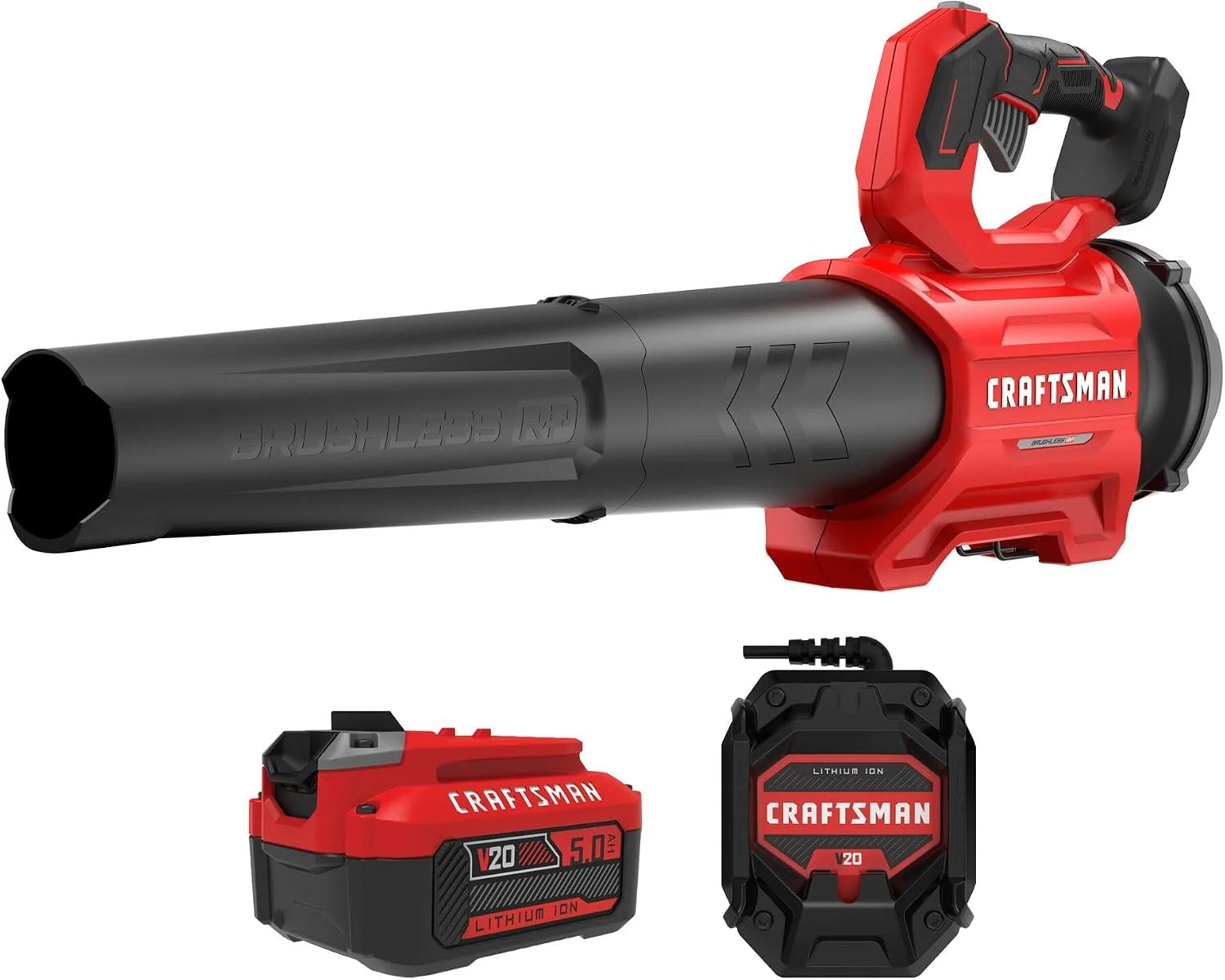Lumi Discount Leaf Blower Cordless with Battery and Charger V20 RP, Up to 110 MPH Power, Handheld Electric Leaf Blower - Image 2