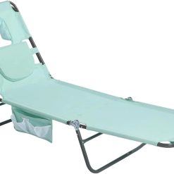 Alternative view of Lumi Discount Lay Flat Tanning Chair, Face Down Lounger, 5-Position Reclining, Heavy-Duty 300 lb Capacity