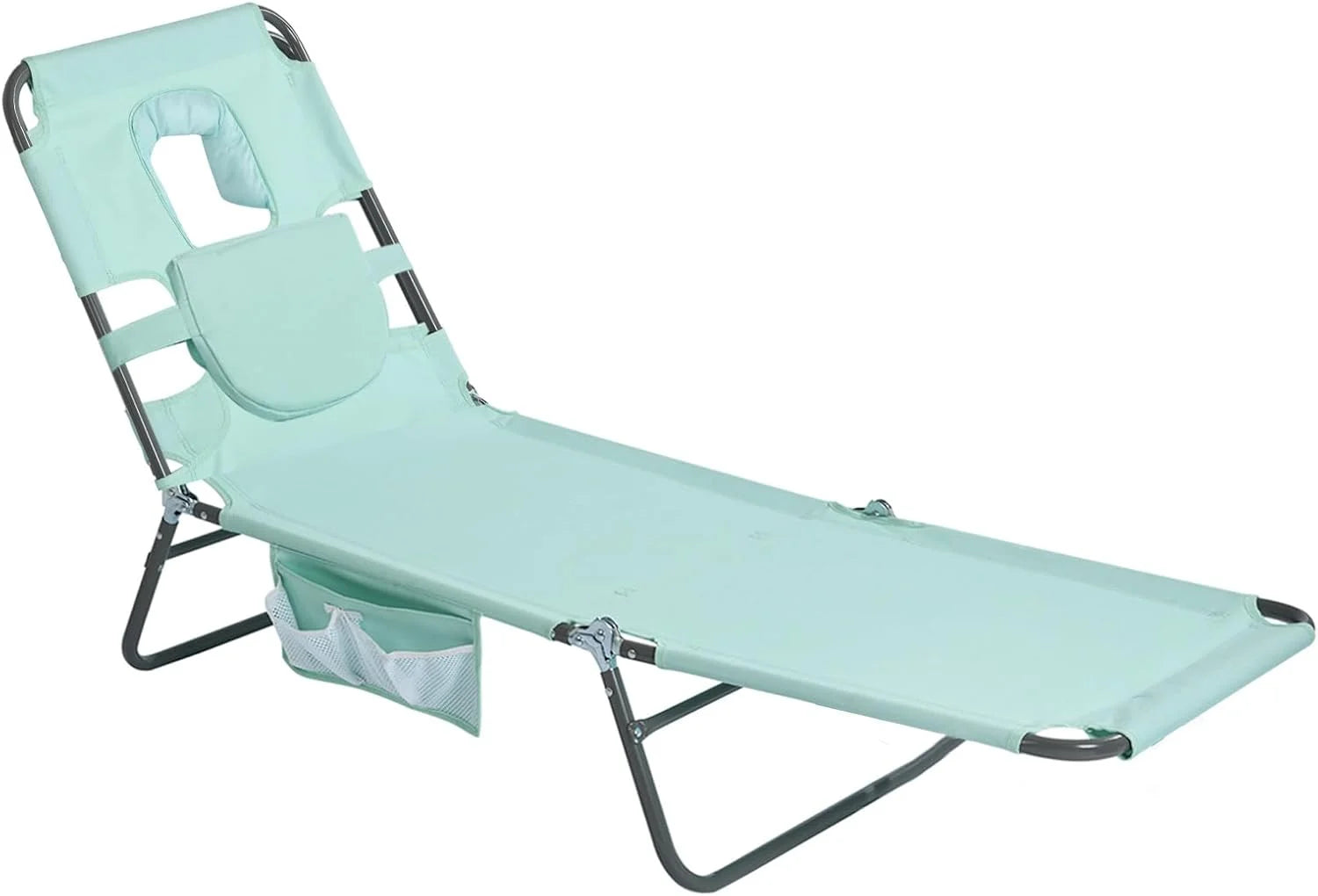 Lumi Discount Lay Flat Tanning Chair, Face Down Lounger, 5-Position Reclining, Heavy-Duty 300 lb Capacity - Image 2