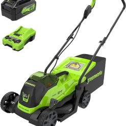 Discount 24V 13 in Push Lawn Mower, 4.0 Ah Battery and Charger – For Lawn Care