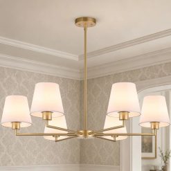 Alternative view of Discount Gold Chandeliers for Dining Room, 6 Light