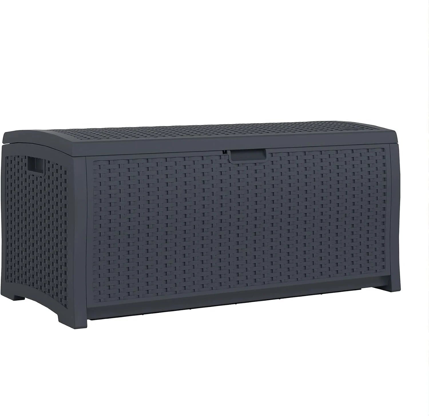 Lumi Discount Suncast Outdoor Storage Box " 73 Gallon Mocha Brown Deck Box for Patio, weather-resistant Outdoor Storage Bench - Image 3
