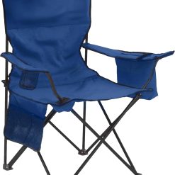 Alternative view of Lumi Discount Coleman Portable Camping Chair with 4-Can Cooler, Cushioned Seat & Back with Side Pockets & Cup Holder