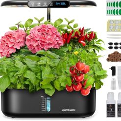 Alternative view of Lumi Discount Hydroponics Growing System Herb Garden: 10 Pods Indoor Garden Kit with LED Grow Light and Smart Temp