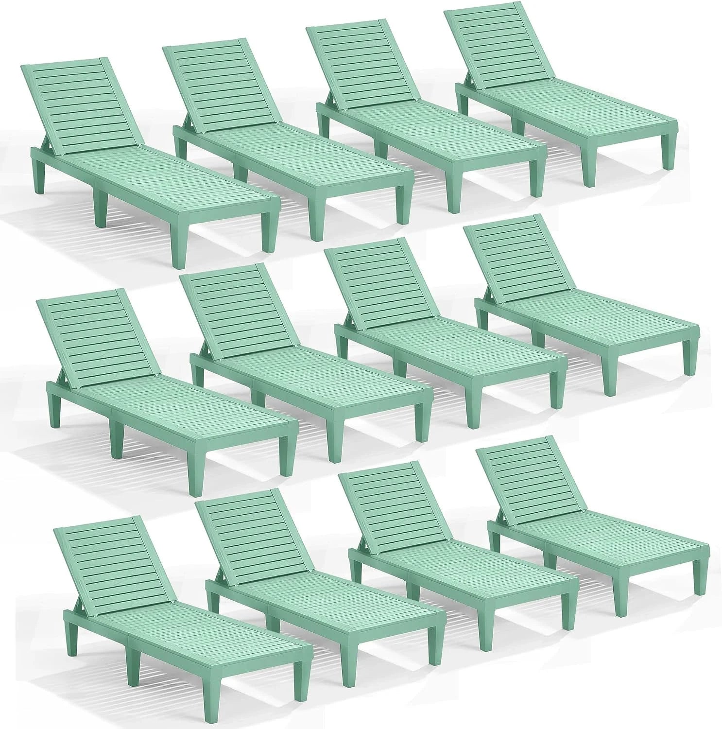 Lumi Discount Nestl Lounge Chair Outdoor, Tanning Chair, Chaise Lounge Outdoor Set of 2, 5 Adjustable Positions - Image 29