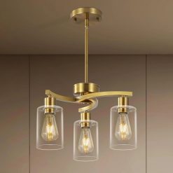 Discount 3 Light Brushed Nickel Dining Room Light Fixture