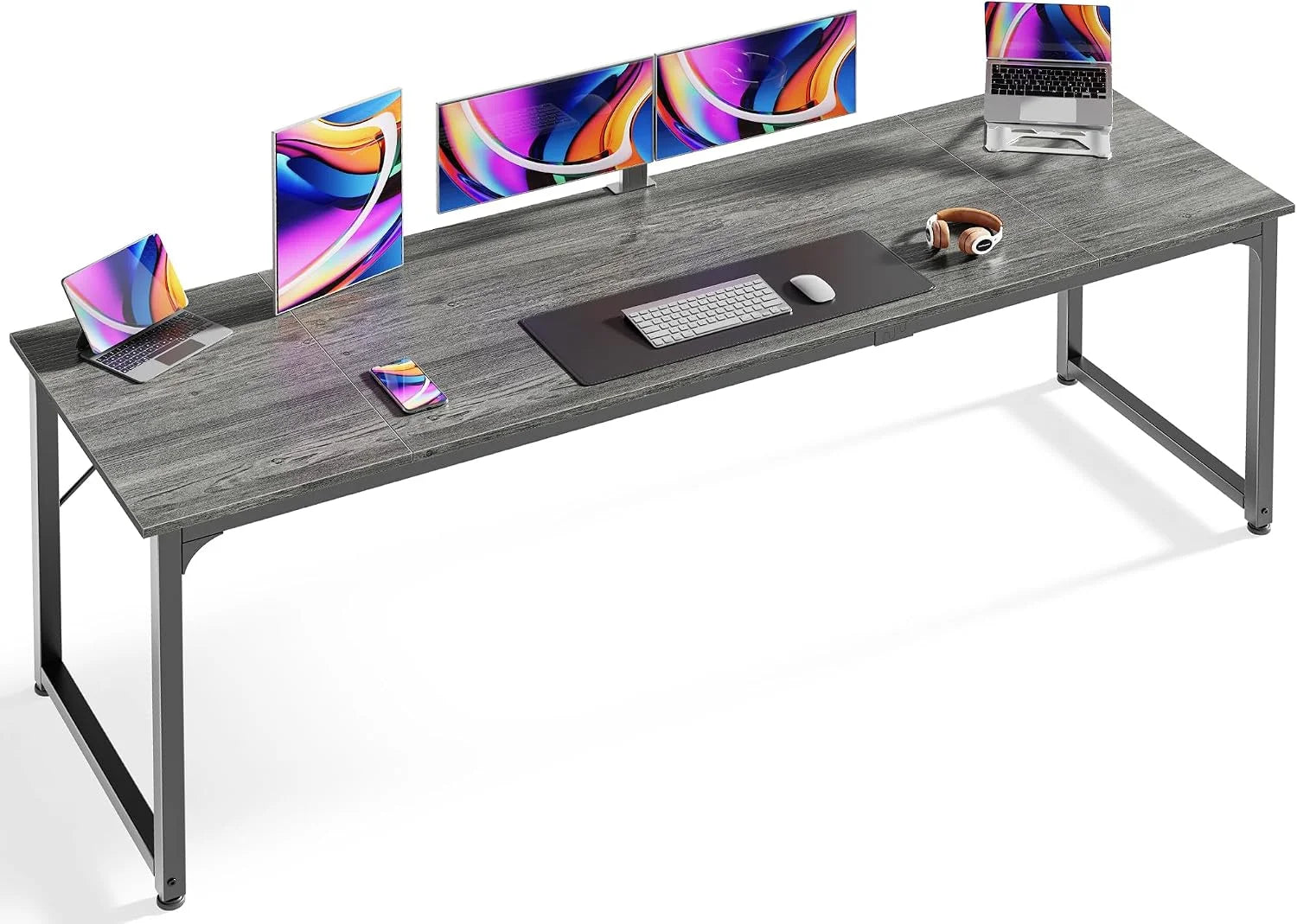 Lumi Discount Computer Desk, 55 Inch Home Office Desk - Image 29