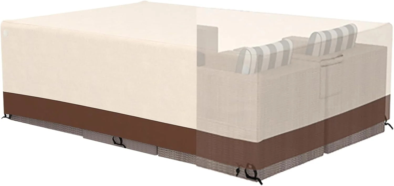 Discount Tuyeho 124x84 Heavy Duty 900D Outdoor Patio Furniture Set Cover Waterproof - Image 3