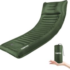 Alternative view of Lumi Discount Double Sleeping Pad for Camping, Extra Thick 6 Camping Mattress 2 Person with Pillow Built-in Foot Pump