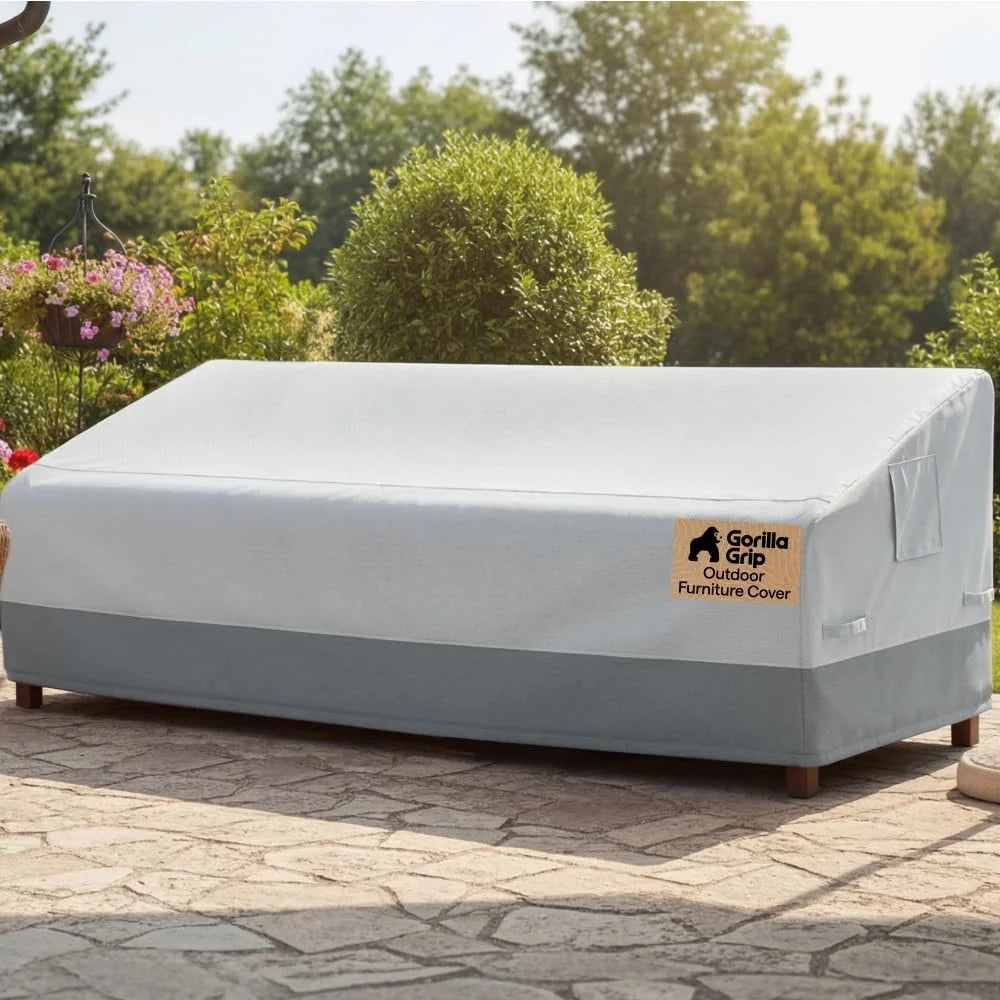 Lumi Discount GORILLA GRIP Waterproof Outdoor Patio Sofa Cover, 3 Seater 80 Inch - Image 3