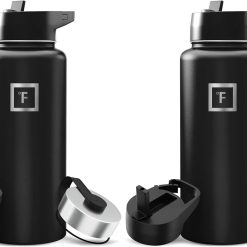 Alternative view of Lumi Discount FLASK 32 oz Wide Mouth Water Bottle with 3 Lids