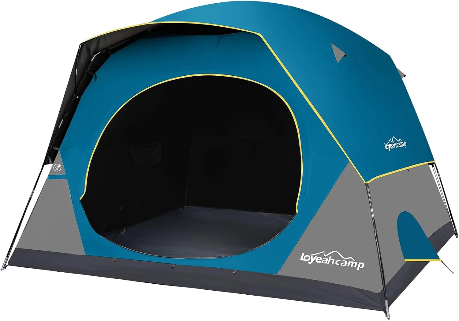 Lumi Discount Tent 4/6 Person Blackout Camping Tent with Rainfly, Waterproof Portable Double Layer Family Dome Tent - Image 6