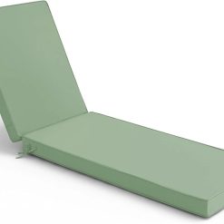 Alternative view of Lumi Discount Chaise Lounge Cushions Outdoor Set of 2, Waterproof and Fade Resistant Sun Lounger Replacement Cushion