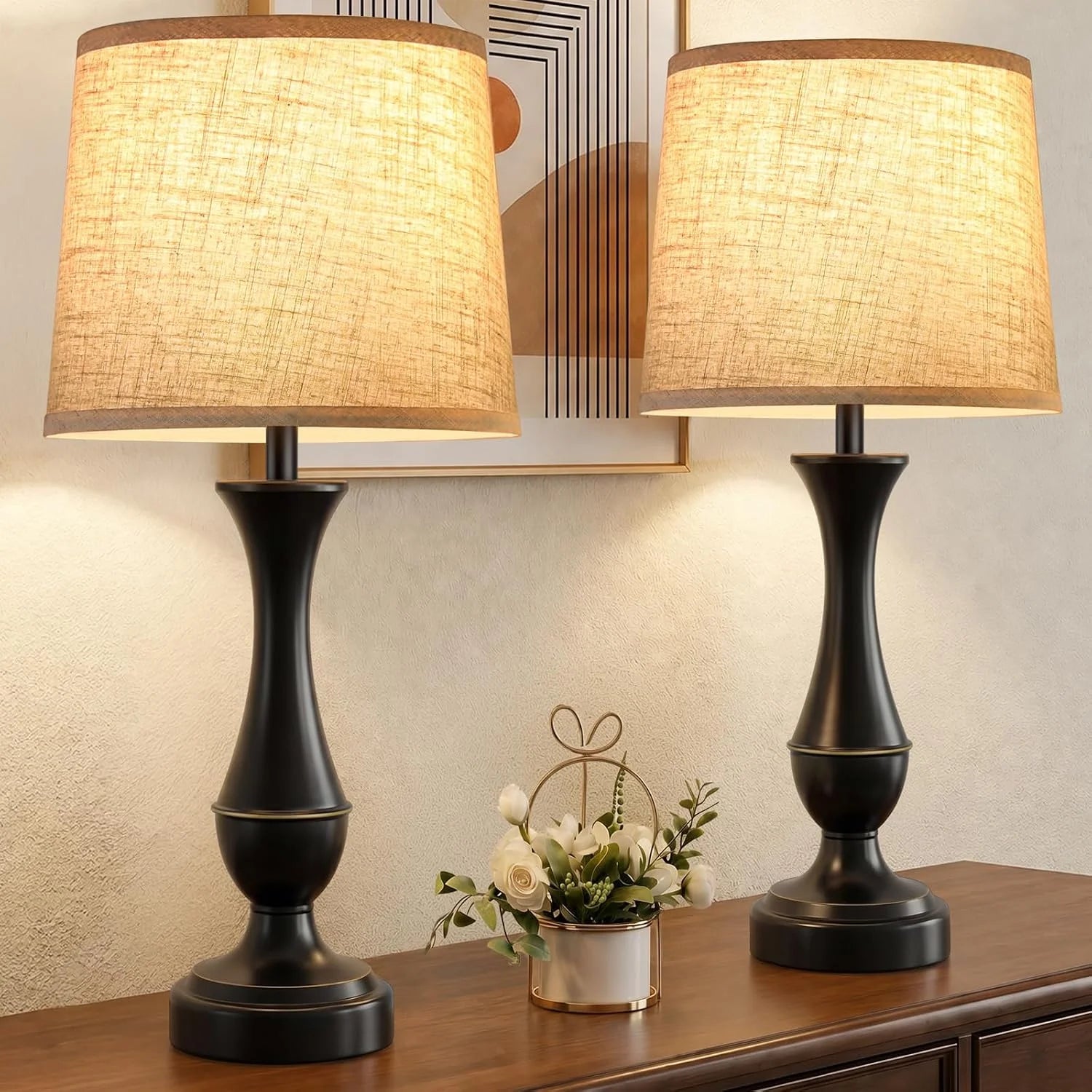 Discount Seealle Touch Lamps for Nightstand, Dimmable, Bulb Included - Image 9