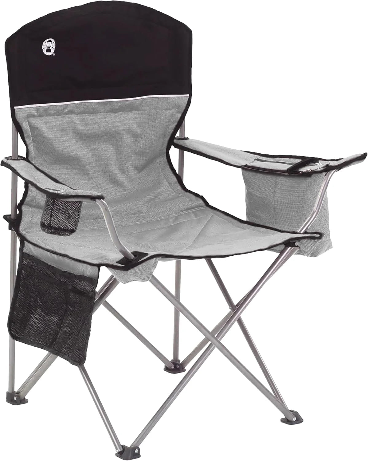 Lumi Discount Coleman Portable Camping Chair with 4-Can Cooler, Cushioned Seat & Back with Side Pockets & Cup Holder - Image 4