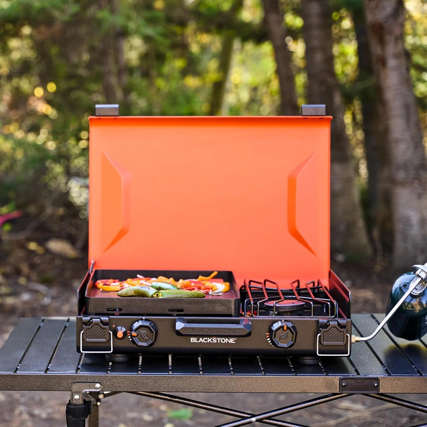 Discount 2364 12 x 14 Camping Griddle with Side Burner - Image 6