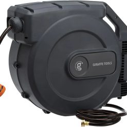 Alternative view of Discount Retractable Garden Hose Reel 1/2 Inch x 130 ft, Super Heavy Duty, Wall Mounted and 180 Deg Swivel Bracket