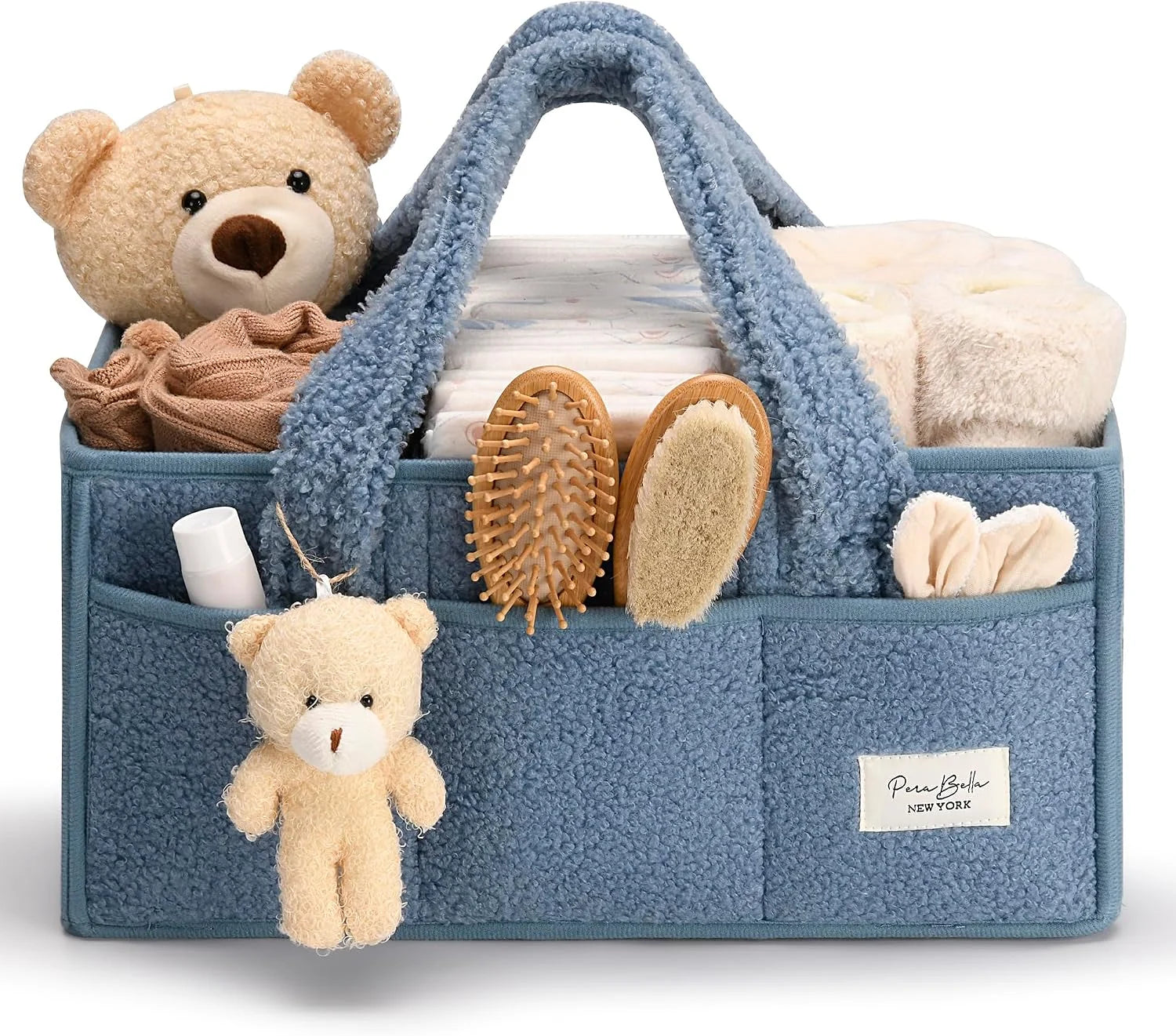 Discount Diaper Caddy Organizer for Changing Table, Storage Basket for Wipes, Gift for Baby Shower, Car - Image 6